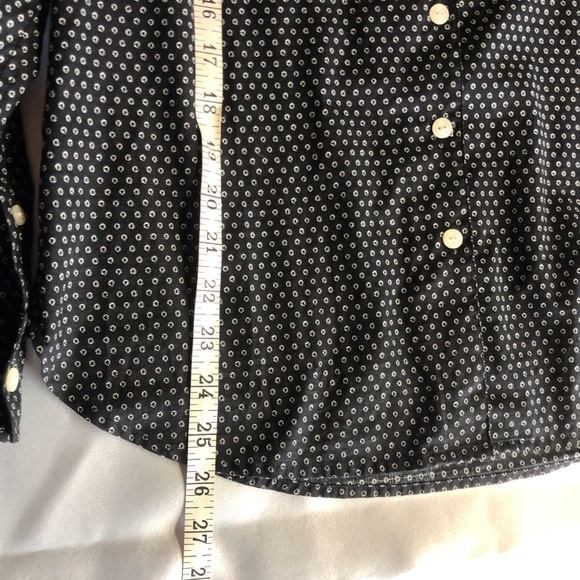 Lauren Jeans Co Black White Tuxedo Blouse - Picture 12 of 16